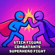 Stick Figure Combatants Superhero Fight - Superhero Fight game